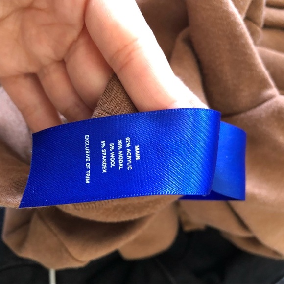 Kit and Ace Brown Mock-neck Long-Sleeve Wool-blend Sweater Dress - Picture 15 of 16